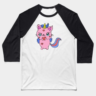 Cat as unicorn Baseball T-Shirt